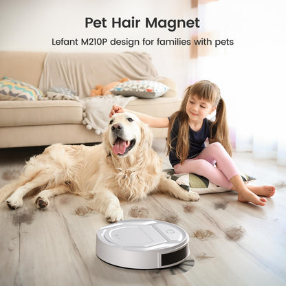 Lefant LiDAR Robot Vacuum and Mop, 450ml Visible Dustbin, Upgraded 190° PSD Obstacle Avoidance, Customized Cleaning, Multi-Floor Mapping, 150 Mins Runtime, WiFi/Alexa/APP, Pet Hair & Carpets, M330 Pro