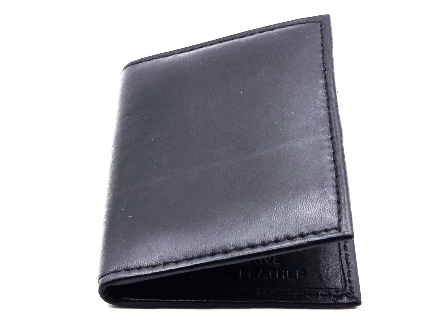 BLB Technologies LLC Slim Front Pocket Wallet for Men – Genuine Leather Minimalist Wallet, RFID Blocking, Holds Cards & Cash, Compact Everyday Carry