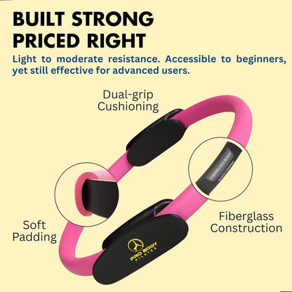 ProBody Pilates Fitness Circle - 14-Inch Ring for Toning Inner Thighs, Arms & Core