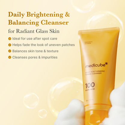 medicube PDRN Marshmallow Whip Cleanser | Face Wash, Cleansing Foam for Pore Care & Uneven Skin Tone | Gentle Daily Deep Cleansing | Hydrating and Nourishing Facial Cleanser | Korean Skincare
