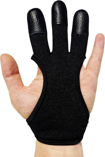 3 Finger Archery Glove - Leather Shooting Protector for Men & Women | Genesis Bow Accessories