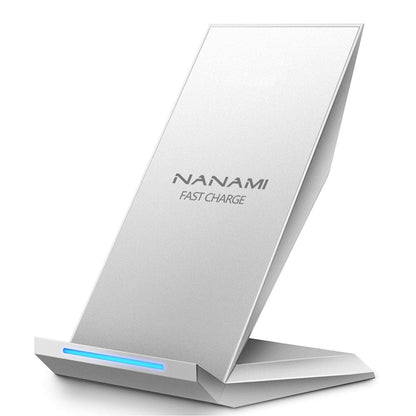 Fast Wireless Charger, NANAMI 15W Qi Certified Wireless Charging Stand Compatible iPhone 17/17 Air/16/15/15 Pro/15 Plus/15 Pro Max/14/13/12, for Samsung Galaxy S25/S24/S23/S22/S21 and Qi-Enabled Phone
