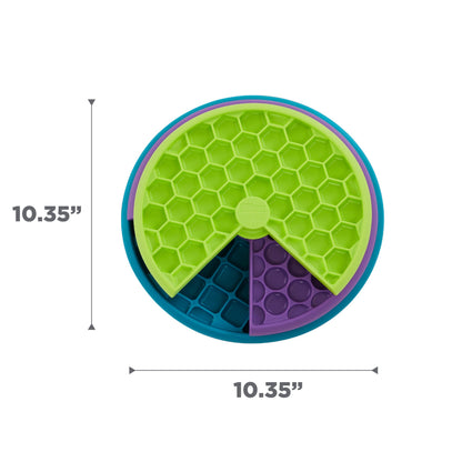Outward Hound by Nina Ottosson Lickin' Layers Dog Puzzle Feeder, Level 2 Enrichment Dog Toy, Multicolored