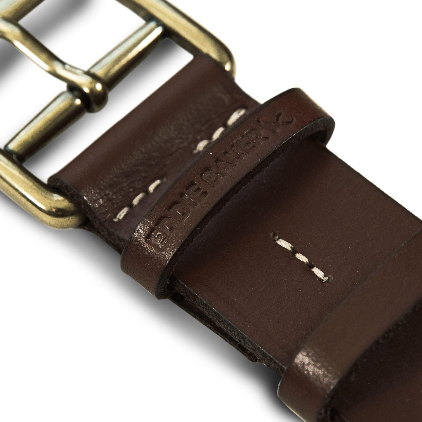 Eddie Bauer Womens Leather Jean Belt | Double Keeper Buckle | Casual | Outdoor | Western | Everyday | Leather | Brown - Small