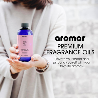 AROMAR Premium Fragrance Oil - Essential Oil for Diffusers & Home Aromatherapy - Cool Waters - 8oz
