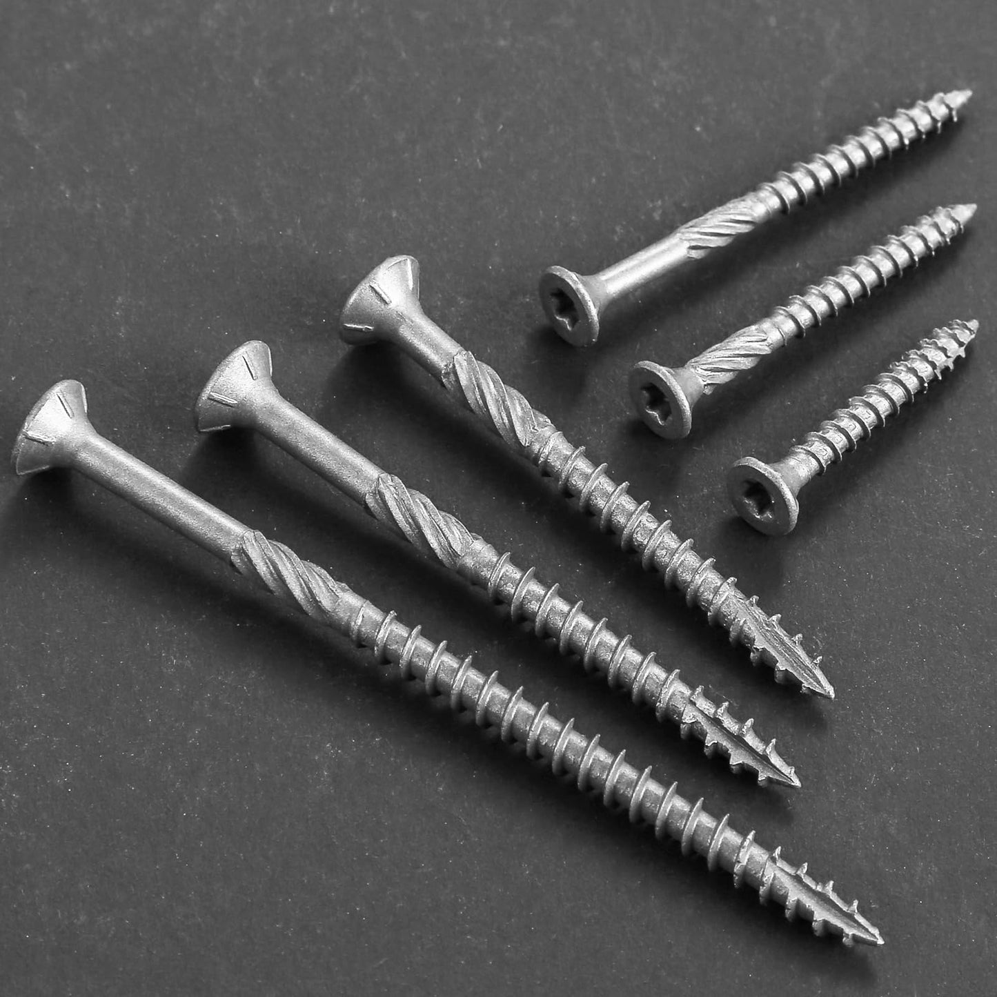 Wensilon #8 * 1-5/8" 304 Stainless Steel Deck Screws, (3300pcs) 15 lbs.Exterior Wood Screws, Rust Resistant epoxy Coated, Bronze, T20 Star Bit