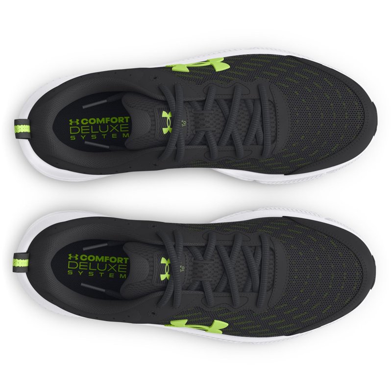 Under Armour Mens Charged Assert 10 Anthracite/Anthracite/Morph Green 12.5 Medium