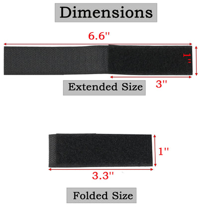 Molle Patch Panel Straps,Molle Straps Attaching Tactical DIY Patch,Molle Hook and Loop Panel Straps 3″×1″for 3-inch High Patch(4 Pack)