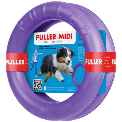 Puller Outdoor Dog Ring Toys - Dog Fetch Toy & Tug of War Dog Toy for Small Medium Large Dogs - Dog Ball & Soft Dog Frisbee Alt - Outside Dog Yard Toys - Big Dog Pull Toy - Dog Agility Jumps Tool