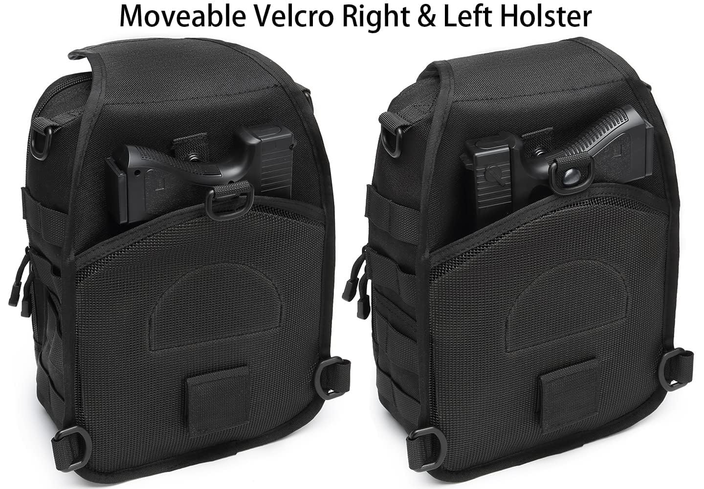 ATBP Tactical Sling Backpack With Holster Military Crossbody Bag for Men Single Shoulder Back Pack 10L