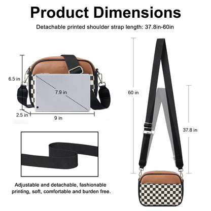 CLUCI Crossbody Bags for Women Trendy, Vegan Leather Shoulder Handbags，Purses for Women with Adjustable Wide Strap