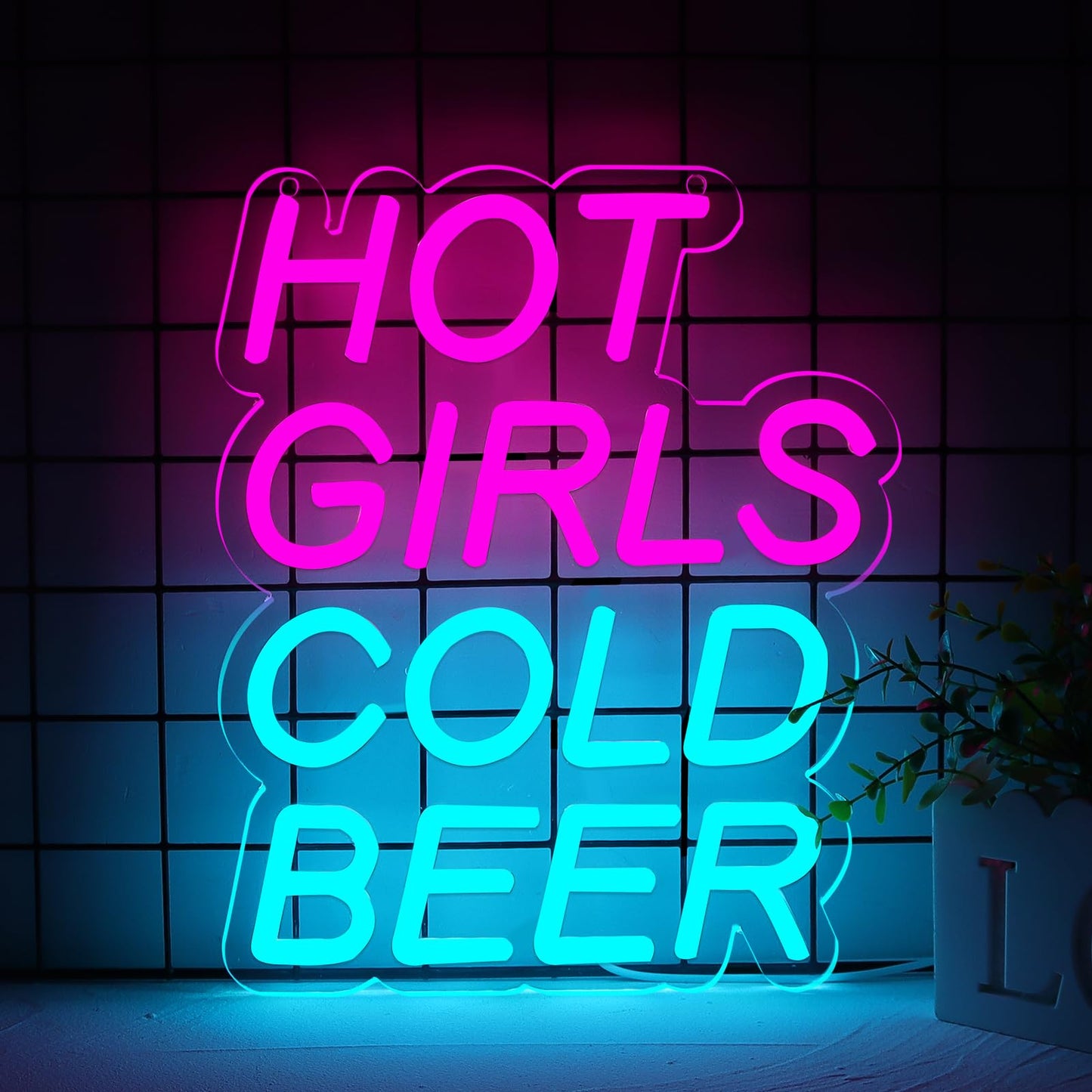 Beer Neon Sign Led Neon Lights For Wall Decor, USB Powered Light Up Bar Signs For Man Cave, Home Bar, Pub, Wall Decor - Best Gifts for Beer Lovers, Birthday, Christmas