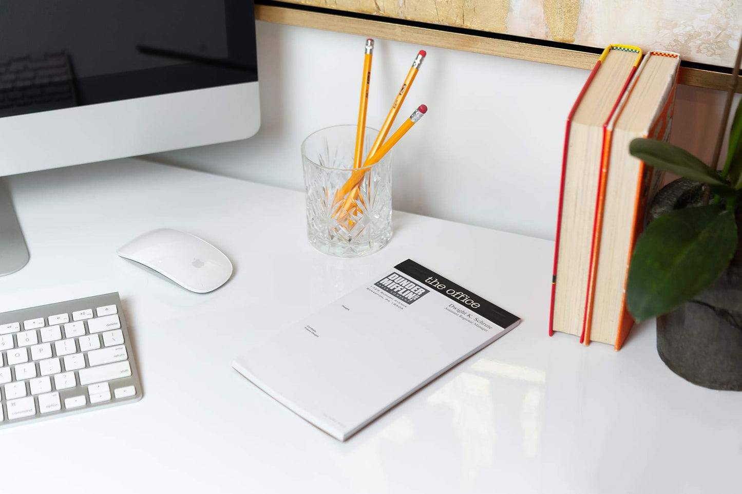 JUST FUNKY The Office “Dear Future Dwight” Notepad - Novelty 5X8-Inch, 50-Sheet Memopad - Looks Like Dunder Mifflin Paper Company'S Dwight K. Schrute Blank Memos, Funny Tablet For Work, Home, School