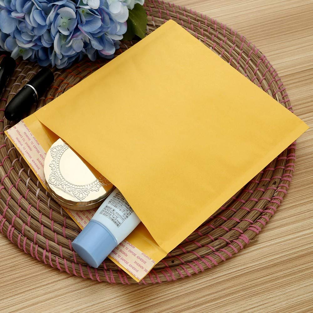 PackageZoom #000 4x8 Padded Envelopes Kraft Bubble Mailer Shipping Envelopes 500 Pack