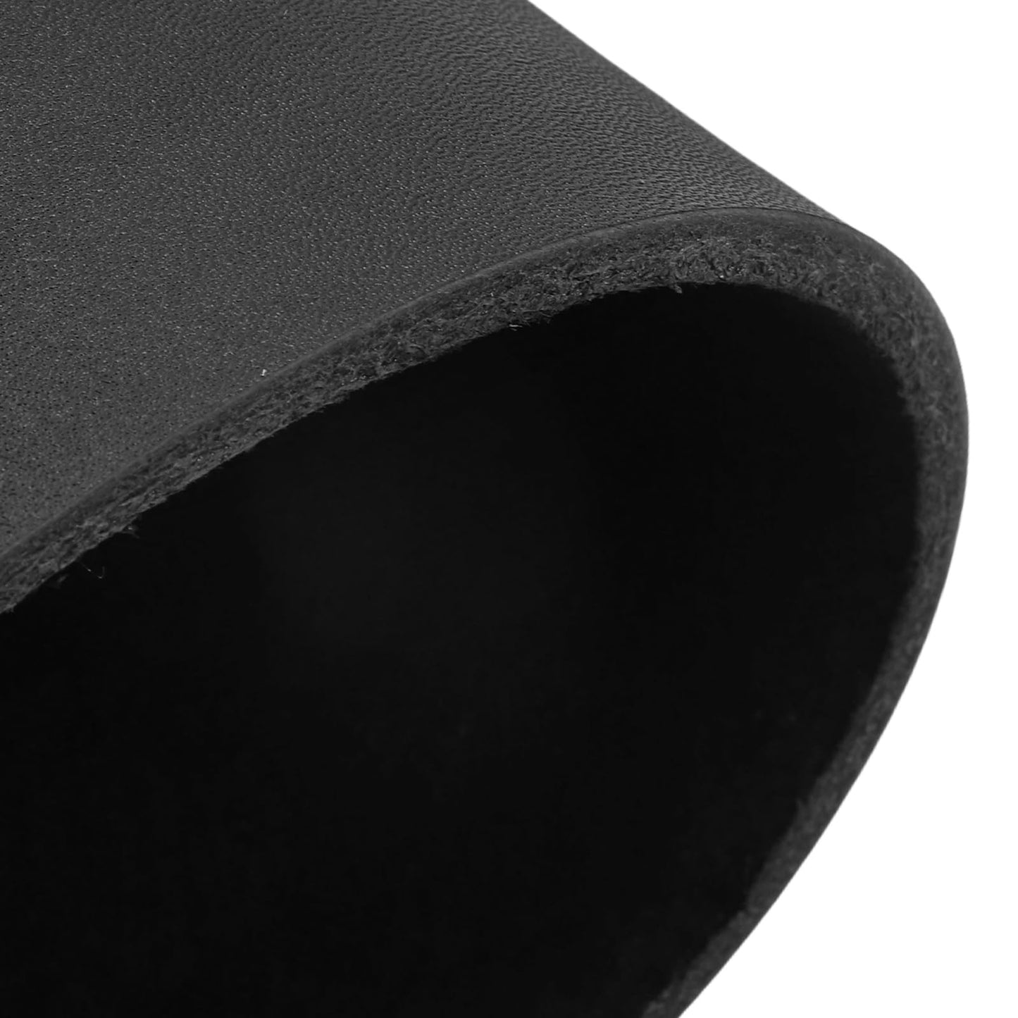 Rebower Genuine Leather Sheets, 12" x 12" Flat Full Grain Cowhide Leather for Crafts, 4-4.5mm Thick Vegetable Tanned Cowhide for DIY Belt Tooling Wallet Stamping Projects, Black