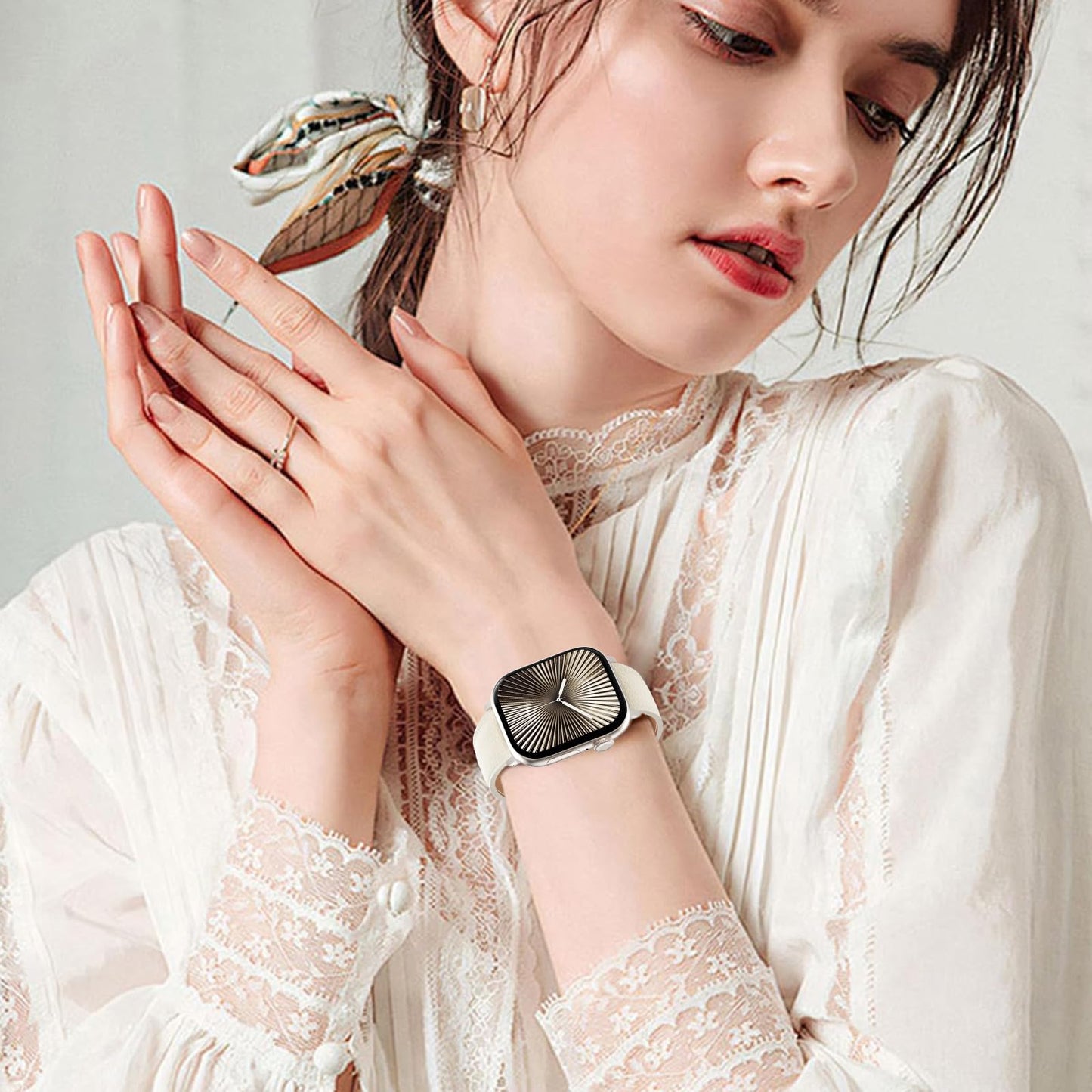 CHANCHY Leather Magnetic Watch Band Compatible with Apple Watch Bands 40mm 38mm 41mm 42mm 44mm 45mm 46mm, Top Grain Leather Dressy Band for Women Men iWatch Ultra SE3 Series 11/10/9/8/7/6/5/4/3/2/1