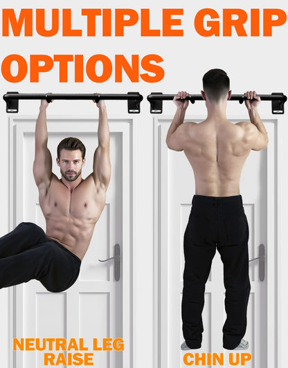 Fitarc Heavy Duty Wall Mount Pull Up Bar, Joist Mount Chin Up Bar for Doorway, Steel Construction, Home Gym Workout Equipment