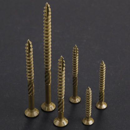 Wensilon #8 * 1-5/8" Deck Screws, (2833pcs) 15 lbs.Exterior Wood Screws, Rust Resistant epoxy Coated, Bronze, T20 Star Bit