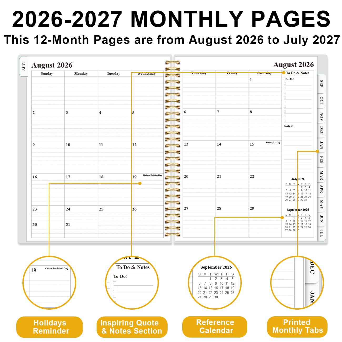 2026-2027 Teacher Planner, Lesson Planner from August 2026 - July 2027, Teacher Lesson Planner Book 2026-2027 for Teacher Class Schedule, Student Info & Weekly Planning, 8" x 10", Crushed Flower