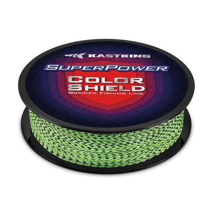 KastKing Superpower ColorShield Braided Fishing Line, Chameleon, 10LB, 300Yards, X4