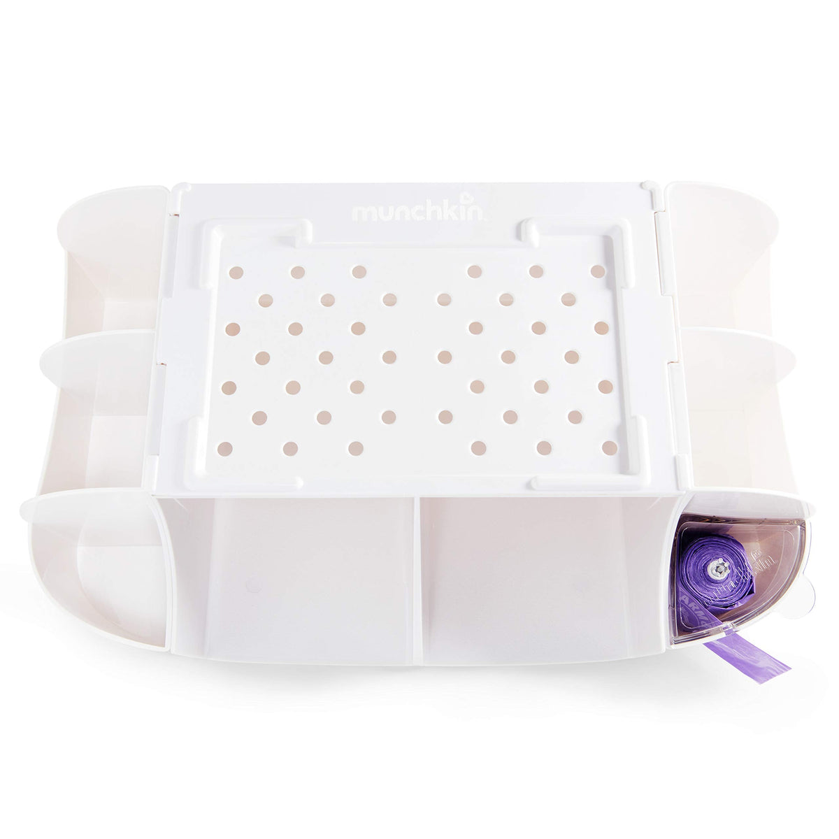 Munchkin® Diaper Change Organizer, Green/white