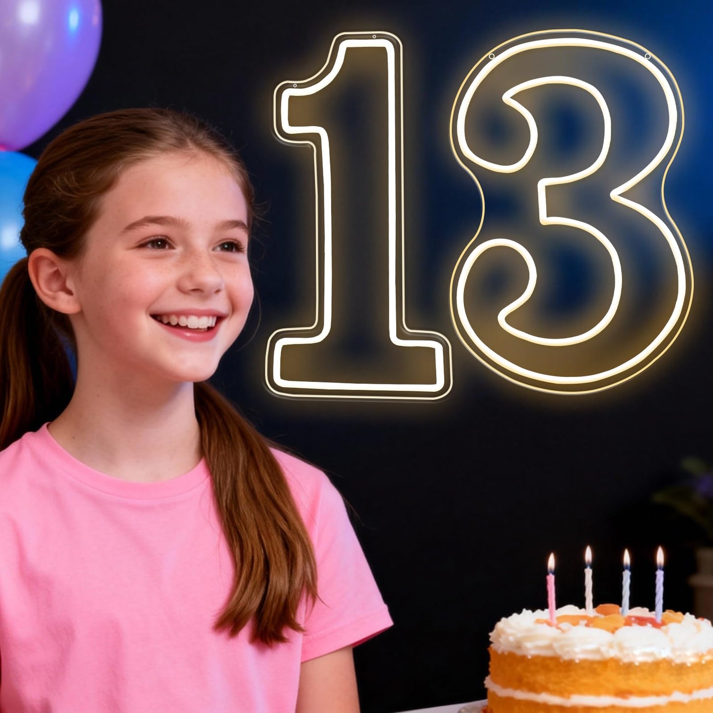 RUMONZS LED Acrylic Light up Number, Decorative Transparent Light up Letters USB Powered Big Number Sign Light for Birthday, Night Light, Party, Anniversary, Christmas, Home Decor, Wedding 12'' (number1)