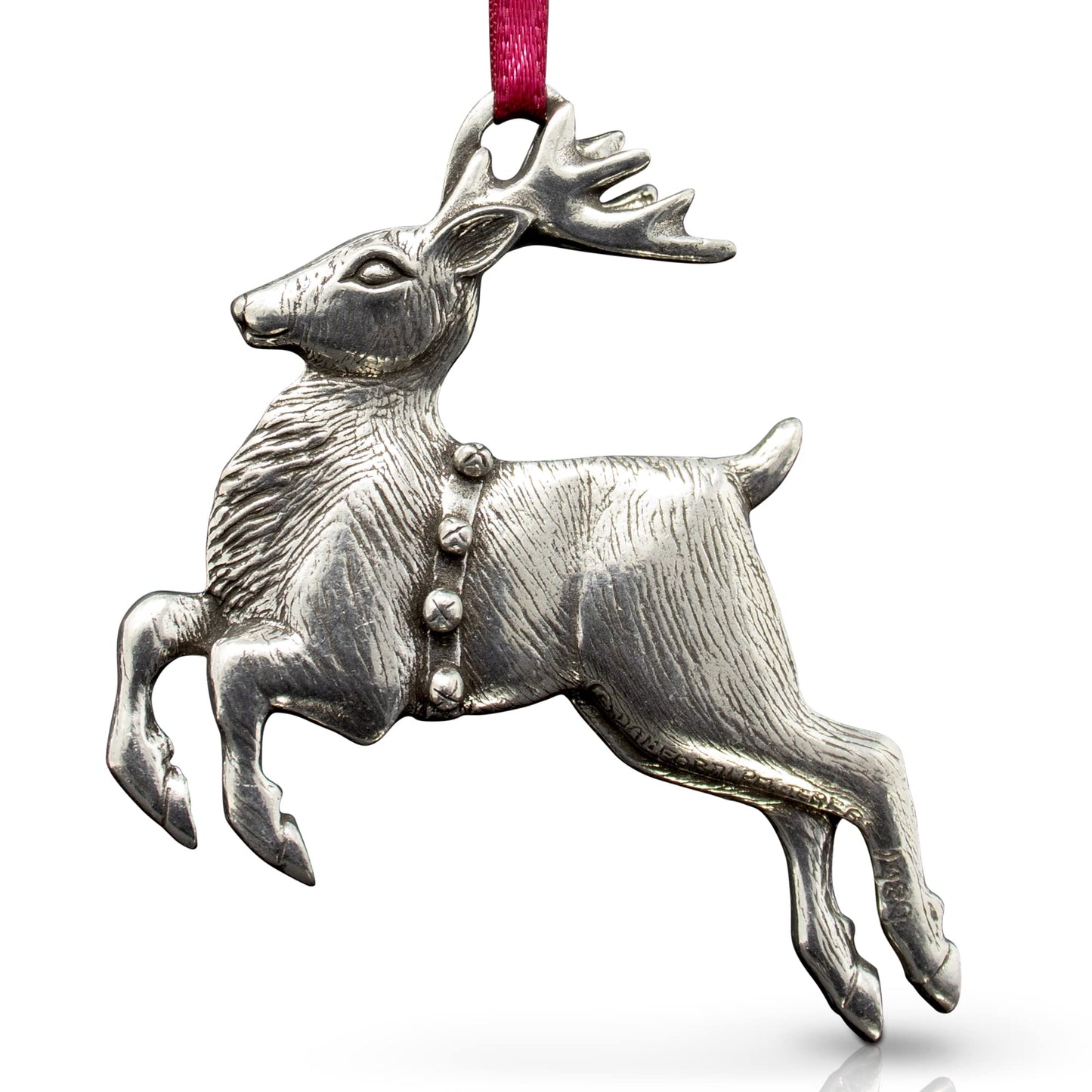 Danforth – Reindeer Christmas Ornament – Handcrafted Pewter Reindeer Ornaments for Christmas Tree – Made in USA