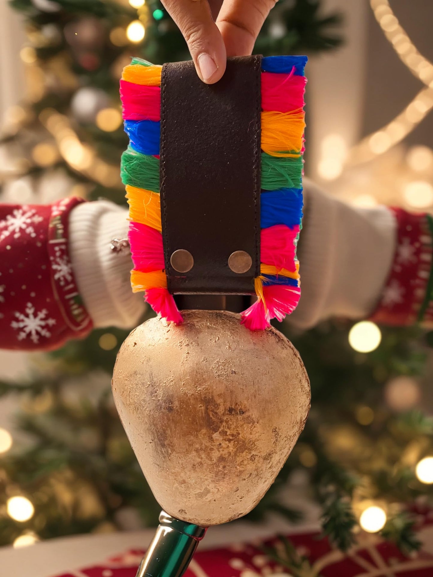 Giant Harmony Cow Bells Vintage Handmade Rustic Swiss Cowbell Lucky Christmas Huge Country Style Hanging Bells Shabby Chic (#1 Rustic Cowbell)