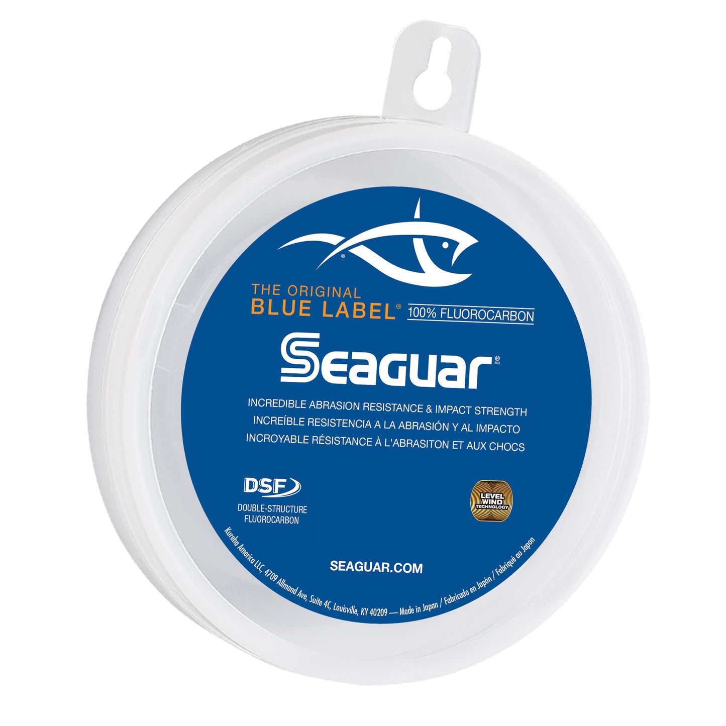 Seaguar Blue Label 100% Flourocarbon Fishing Line (DSF), 4lbs, 25yds Break Strength/Length - 04FC25