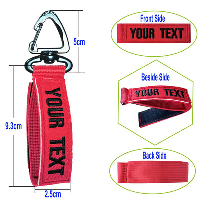 Uayma Tactical molle key clip, 1PC Custom Nylon Belt Key Ring Holder Carabiners Hanger Buckle tactical keychains for Outdoor Sport Hiking Climbing Camping, molle key clips (Triangle Clasp)