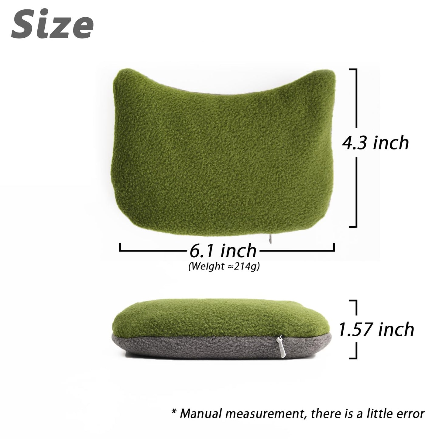 Large Mouse Wrist Rest Bean Bag, Ergonomic Mouse Support Pad Filled Ergo Beads for Computer, Laptop, PC Gaming (Green)