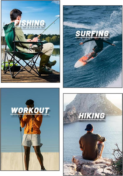 Men's Long Sleeve Athletic Shirts - UPF 50+ UV Sun Protection | Ideal for Hiking, Running & Workouts
