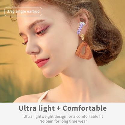 Wireless Earbuds, 2026 Bluetooth 5.4 Ear Buds in Ear with 4 ENC Noise Cancelling Mic, New Wireless Earphones HiFi Stereo Deep Bass 40H Playtime, In-Ear Bluetooth Earbuds LED Display IP7, Violet