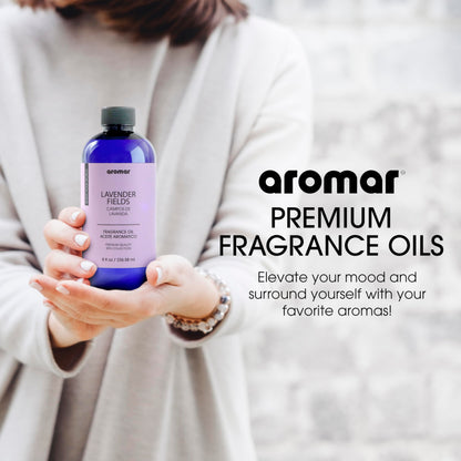 AROMAR Premium Fragrance Oil - Essential Oil for Diffusers & Home Aromatherapy - Cool Waters - 8oz