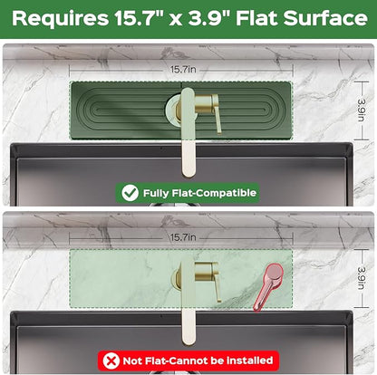 16 Inch Stone Faucet Mat for Kitchen Sink Splash Guard