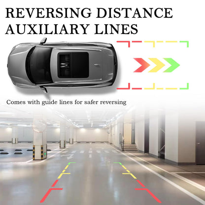 Plug & Play Backup Camera with Monitor 4.6'',12 LED HD Rearview Mirror Camera for Night Vision,150° Wide Angle Universal Car Reverse Camera with Monitor System Fits 12V Cars SUVs