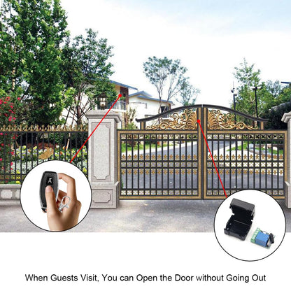 QIACHIP 433Mhz Universal Wireless Remote Control Switch DC 12V 1CH Relay Receiver Module RF Transmitter Momentary Toggle Latch for Gate Door Open,LED,Pump,Car(Transmitters 2 Button+ 1 Receiver 1CH)