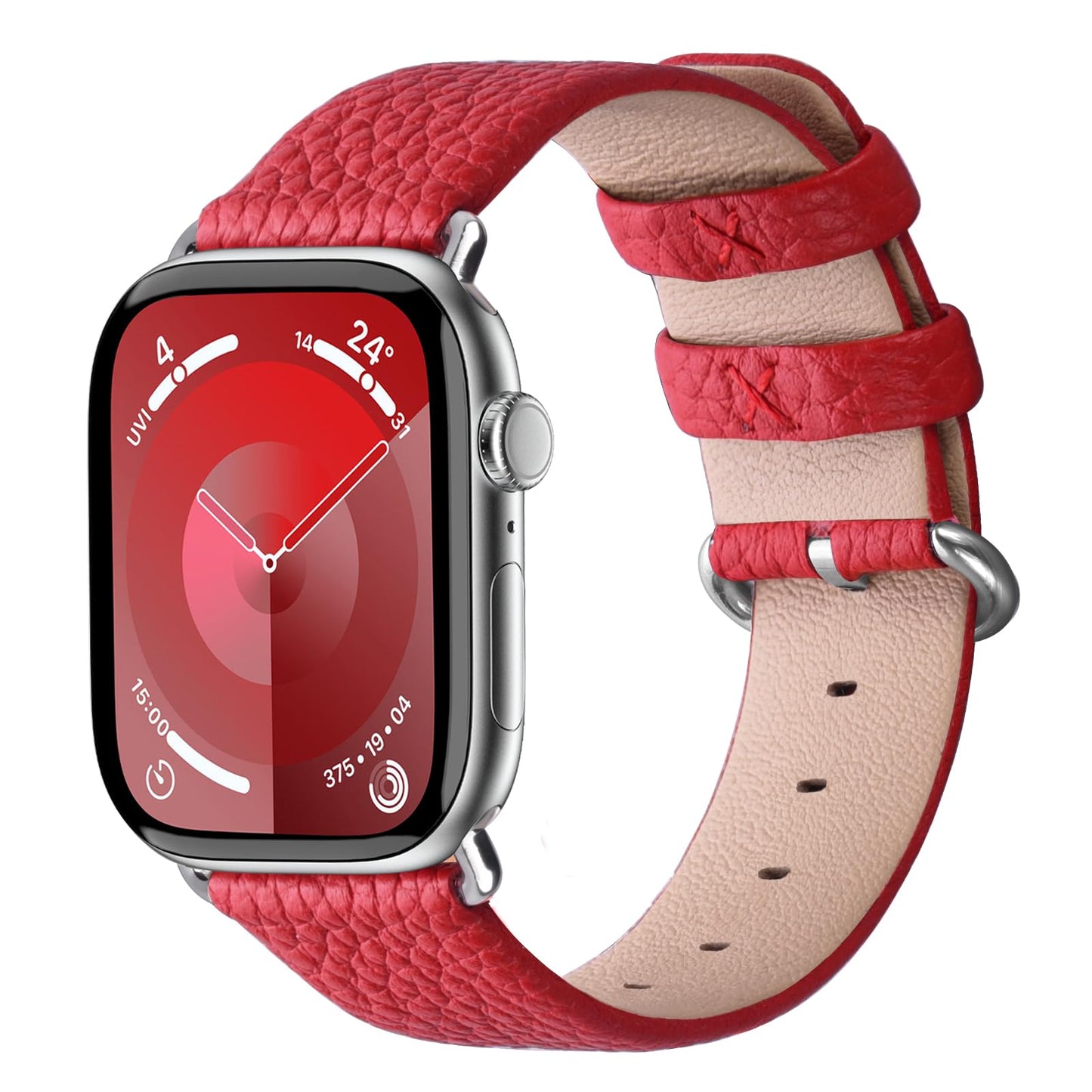 Fullmosa Leather Band Compatible with Apple Watch Band 42mm 44mm 45mm 46mm 49mm, Genuine Leather Replacement Strap for iWatch Ultra3/2/1 SE3/2/1 Series 11 10 9 8 7 6 SE 5 4 3