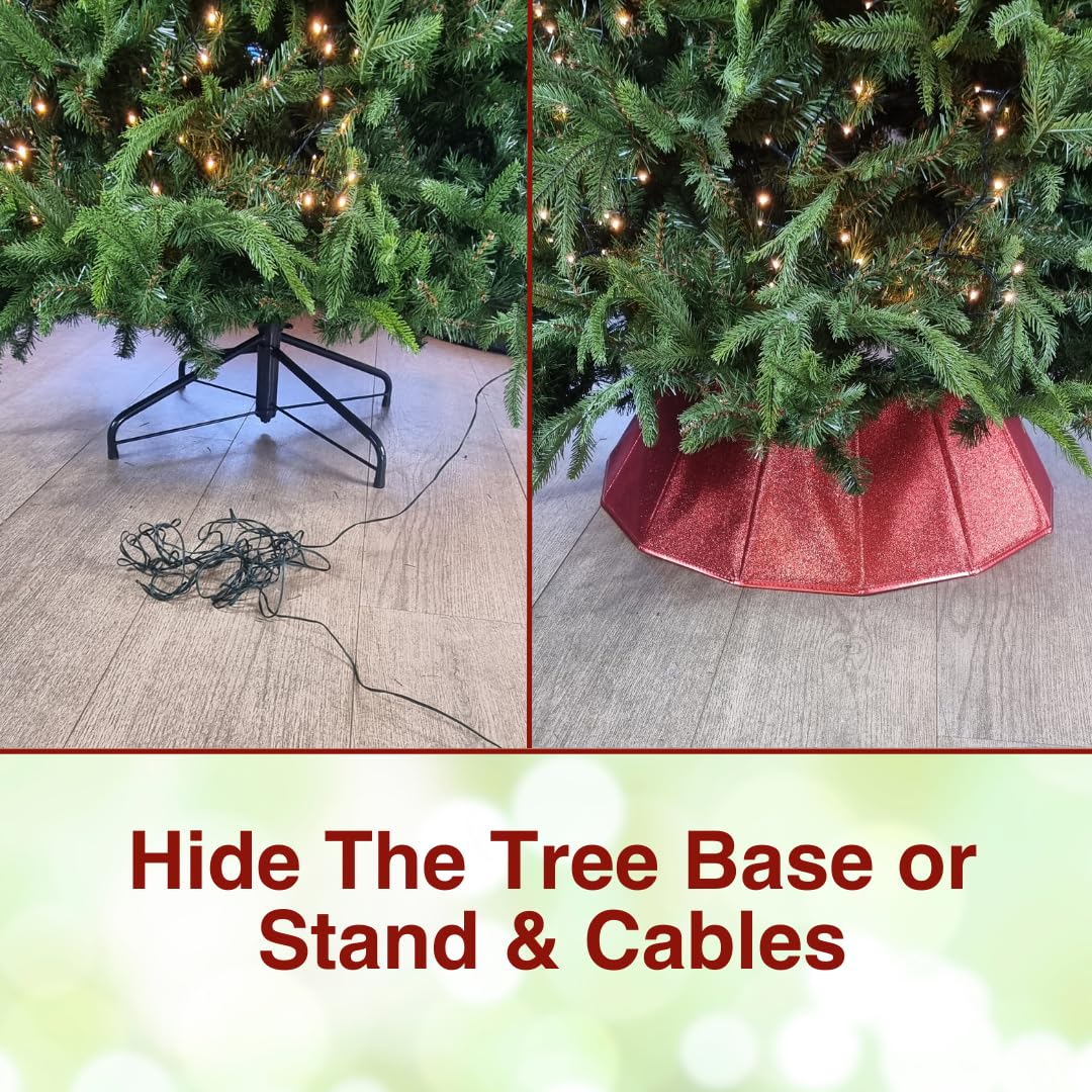 Christmas Tree Red Skirt - Red Collar for Christmas Tree