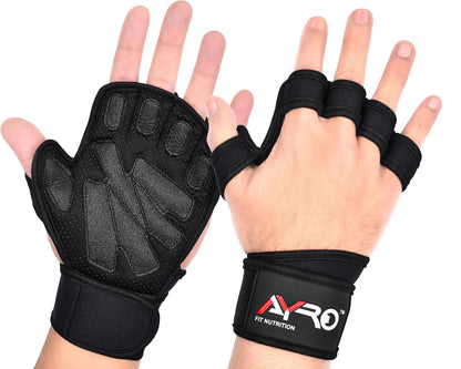 AYRO Workout Gloves for Men & Women – Gym Gloves for Men, Weight Lifting Gloves, with Wrist Support, Breathable Palm Padding, Non-Slip Grip – Ideal for Gym, Fitness, Cross Training, Cycling Gloves