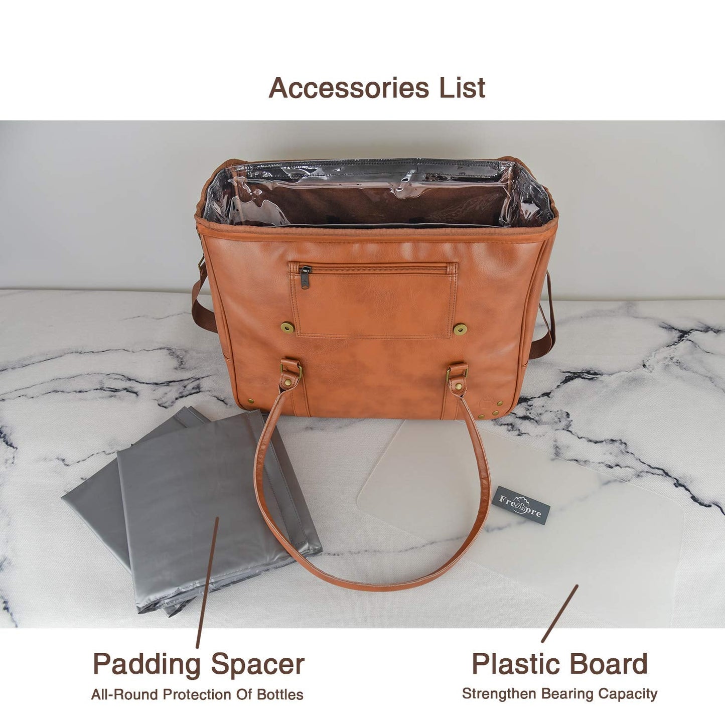 Freshore® 6 Wine Bottles Carrier Leather Bag - Insulated Cooler Travel Tote - Premium Large Portable Bottle Carrying, Waterproof Full Padding Wine Lovers Protection, Dark Brown