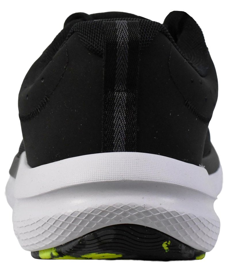 Under Armour Men's Charged Assert 10 Shoes, (004) Black/Black/High Vis Yellow, 13 X-Wide