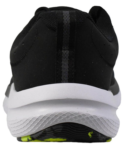 Under Armour Men's Charged Assert 10 Shoes, (004) Black/Black/High Vis Yellow, 8.5 X-Wide