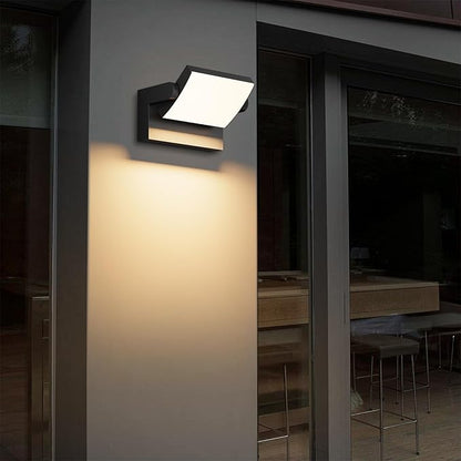 Modern Outdoor Lights, 40W Black LED Exterior Light Fixture, 3000K Outdoor Wall Sconce, IP65 Waterproof Porch Lights for House