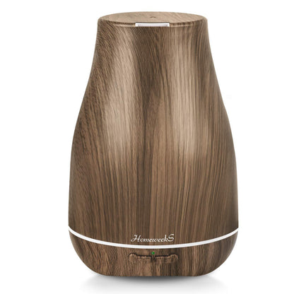 Homeweeks Diffusers, 100ml Colorful Essential Oil Diffuser with Adjustable Mist Mode, Auto Off Aroma for Bedroom/Office/Trip (100 ML 1 Pack)