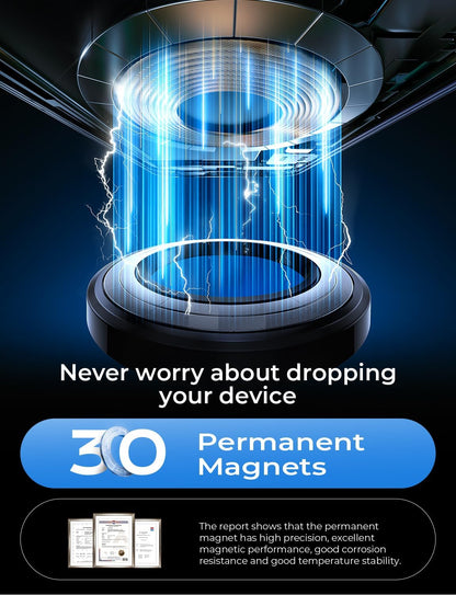 LISEN for MagSafe Car Mount iPhone 17 Car Accessories for Men Women Interior,Magnetic Phone Holder for Car [95% Increase Magnetic] Truck Vent Phone Mount 2X Mat Fit GPS iPhone 17 Pro Max Air 16 15