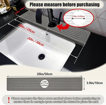 Faucet Mat For Kitchen Sink, Sink Stone Quick Dry Around Faucet, Super Absorbent