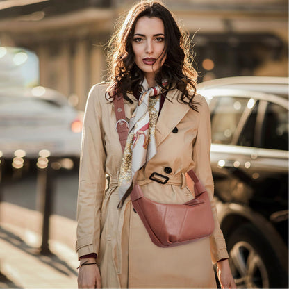 Swgsdh&Hyls Genuine Leather Bags for Women,Hobo Shoulder Bags with Adjustment Strap,Fashion Ladies Crossbody Purse, Casual Satchel (Walnut)