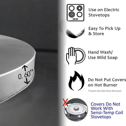 Tucocoo Christmas Snowman Stove Burner Covers,8＆10 Inches Stove Top Covers Electric Stove 4 Pcs Metal Stove Cover Gas Stove Top Covers,Home Kitchen Cooktop Decorative