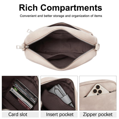 CLUCI Crossbody Bags for Women Trendy, Vegan Leather Shoulder Handbags，Purses for Women with Adjustable Wide Strap